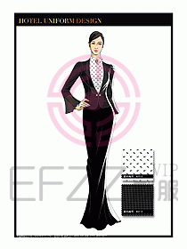 酒店制服西餐咨客服裝設(shè)計(jì)458