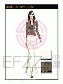 酒店制服西餐咨客服裝設(shè)計459