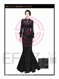 酒店制服西餐咨客服裝設(shè)計(jì)460