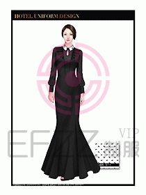 酒店制服西餐咨客服裝設(shè)計(jì)467