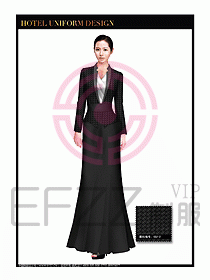 酒店制服西餐咨客服裝設(shè)計469