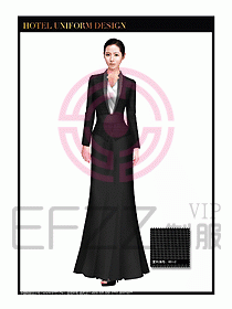 酒店制服西餐咨客服裝設(shè)計(jì)468