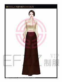 酒店制服西餐咨客服裝設(shè)計(jì)471