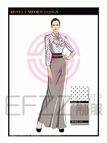 酒店制服西餐咨客服裝設計475