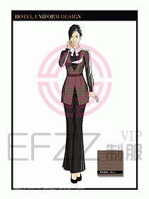酒店制服西餐咨客服裝設(shè)計480