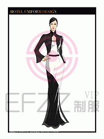 酒店制服西餐咨客服裝設(shè)計(jì)477