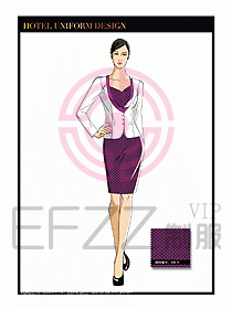 總臺收銀接待制服設(shè)計圖246