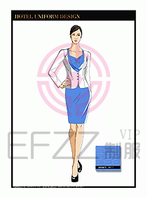 總臺(tái)收銀接待制服設(shè)計(jì)圖247