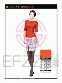 總臺(tái)收銀接待制服設(shè)計(jì)圖244