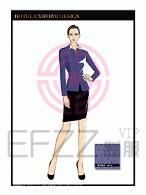 總臺(tái)收銀接待制服設(shè)計(jì)圖258