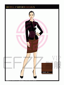 總臺收銀接待制服設(shè)計圖257