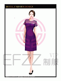 水療SPA咨客迎賓制服設(shè)計(jì)343