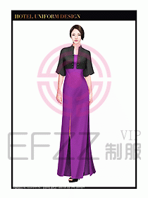 水療SPA咨客迎賓制服設(shè)計349