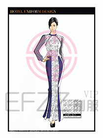 水療SPA咨客迎賓制服設(shè)計(jì)373