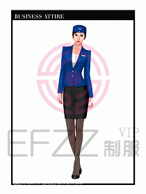 職業(yè)裝空姐服制服設(shè)計(jì)圖742
