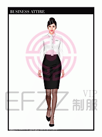 職業(yè)裝空姐服制服設(shè)計(jì)圖748
