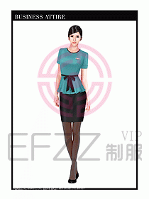 職業(yè)裝空姐服制服設計圖751