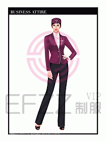 職業(yè)裝空姐服制服設(shè)計圖754