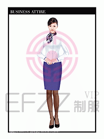 職業(yè)裝空姐服制服設計圖760