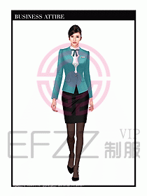 職業(yè)裝空姐服制服設計圖757