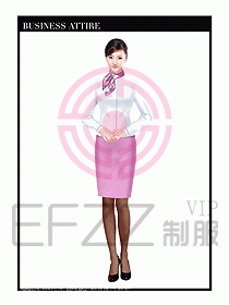 職業(yè)裝空姐服制服設(shè)計(jì)圖762