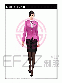 職業(yè)裝空姐服制服設(shè)計(jì)圖764