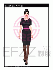 職業(yè)裝空姐服制服設(shè)計圖769