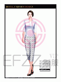 按摩技師美容制服設(shè)計1146