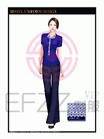 按摩技師美容制服設(shè)計(jì)1166