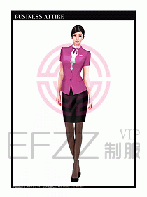 職業(yè)裝空姐服制服設計圖774