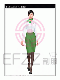 職業(yè)裝空姐服制服設(shè)計(jì)圖772