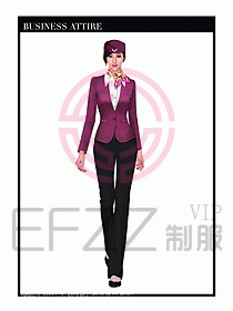 職業(yè)裝空姐服制服設計圖780