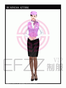 職業(yè)裝空姐服制服設(shè)計圖785