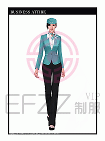 職業(yè)裝空姐服制服設計圖788