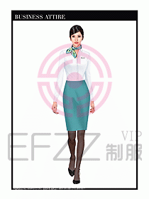 職業(yè)裝空姐服制服設(shè)計圖789