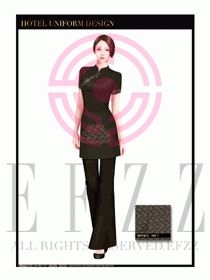酒店中餐服務(wù)員制服設(shè)計(jì)1634
