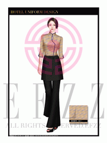 酒店中餐服務(wù)員制服設(shè)計(jì)1631