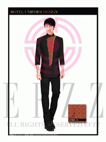 酒店中餐服務(wù)員制服設(shè)計(jì)1629