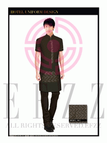 酒店中餐服務(wù)員制服設(shè)計1633