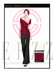 酒店中餐服務(wù)員制服設(shè)計(jì)1638