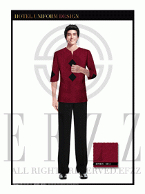 酒店中餐服務員制服設計1646
