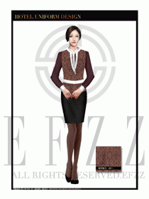 酒店中餐服務員制服設(shè)計1658