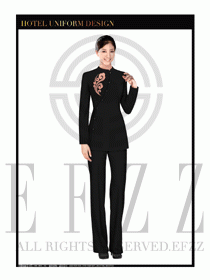 酒店中餐服務(wù)員制服設(shè)計(jì)1665