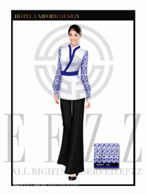 酒店中餐服務(wù)員制服設(shè)計(jì)1668