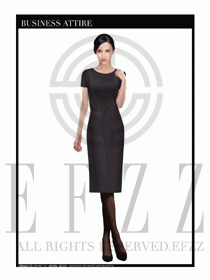 女職業(yè)裝夏裝連衣裙設(shè)計381