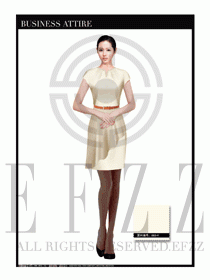 女職業(yè)裝夏裝連衣裙設(shè)計405