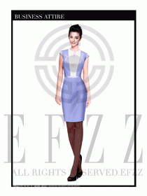 女職業(yè)裝夏裝連衣裙設(shè)計(jì)413