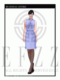 女職業(yè)裝夏裝連衣裙設計411