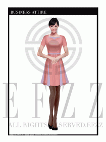 女職業(yè)裝夏裝連衣裙設(shè)計415