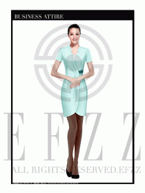 女職業(yè)裝夏裝連衣裙設計420